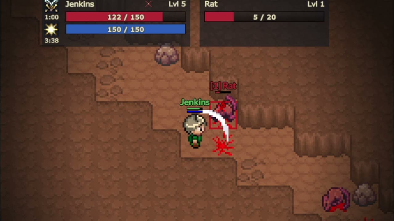 Melee combat showing Eldria's new weapon swing animations